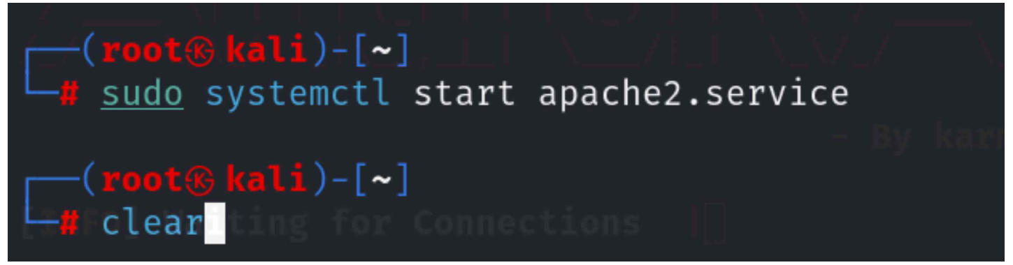 그림 118. Apache2.service 세팅(2)