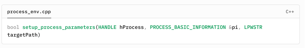 그림 42. setup_process_parameters 함수 시작 부분