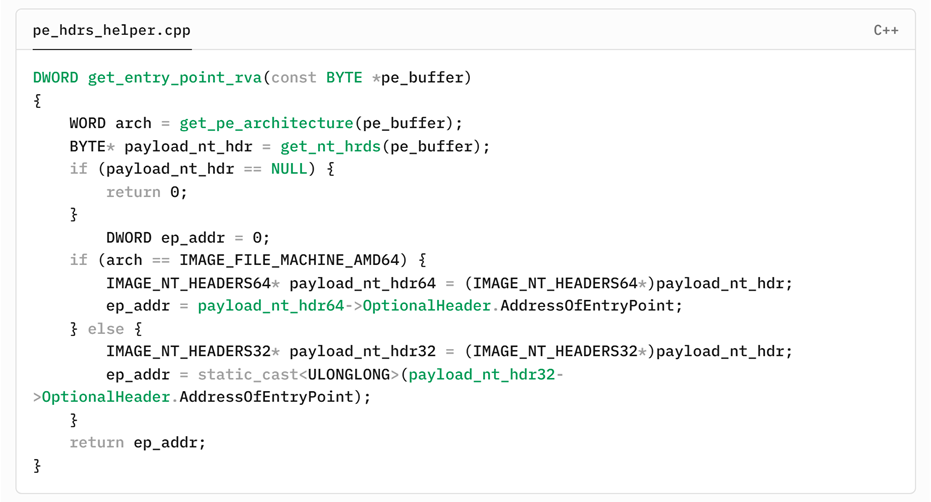 그림 46. get_entry_point_rva 함수