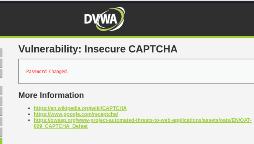 그림 12. 패스워드 변경 완료