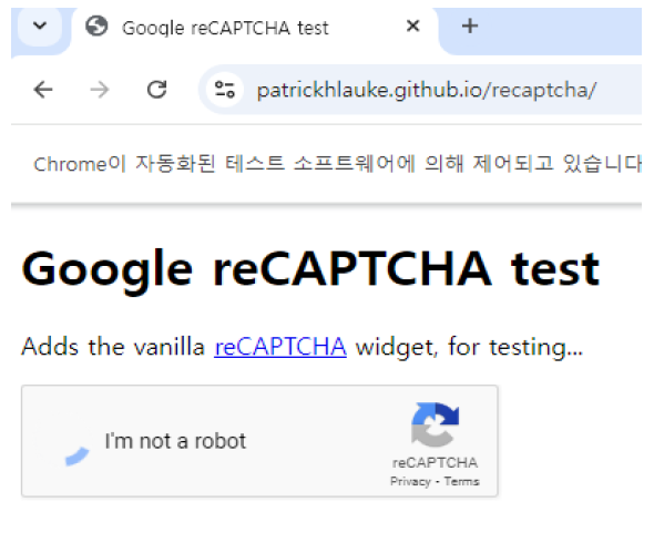 그림 3. reCAPTCHA 등장