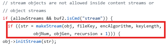 그림 22. xpdf 3.04 버전 - Parser::getObj