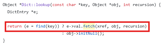 그림 25. xpdf 3.04 버전 - Dict::lookup