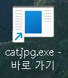 그림 11. [.jpg.exe 바로 가기 파일]