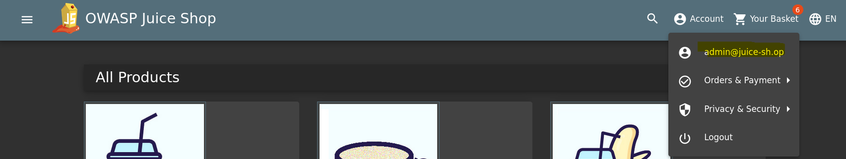 그림 11. [관리자 계정]