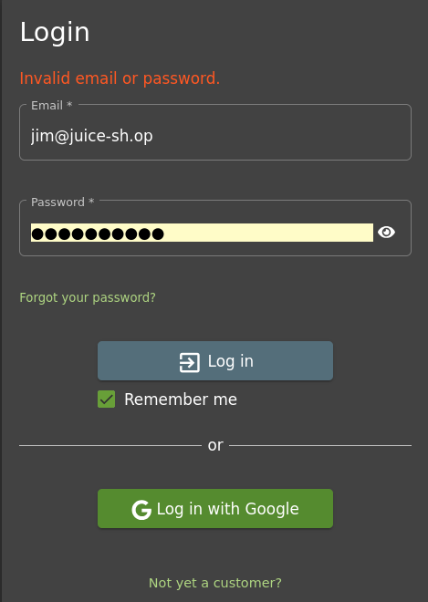 그림 15. [jim 로그인 시도]