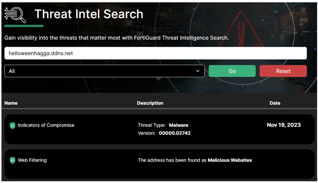 그림 38. 악성 웹사이트 탐지