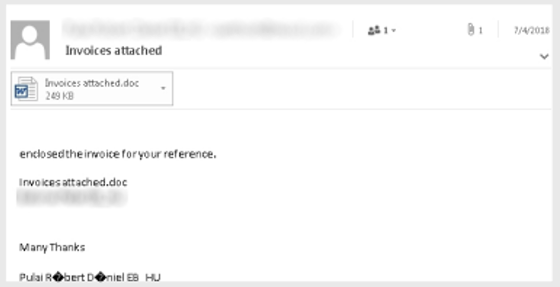 그림 50. Emotet 스팸 이메일