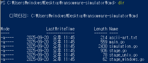 그림 6. cmd 파일 구조