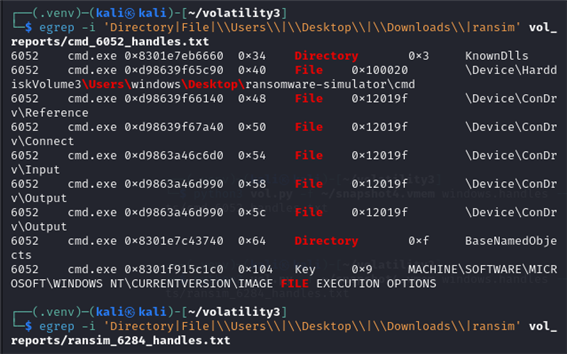 그림 27. egrep -i 실행